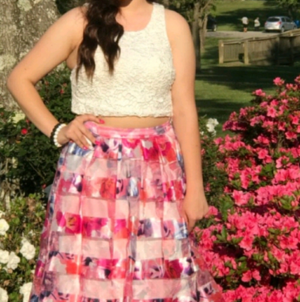 Beautiful floral prom dress